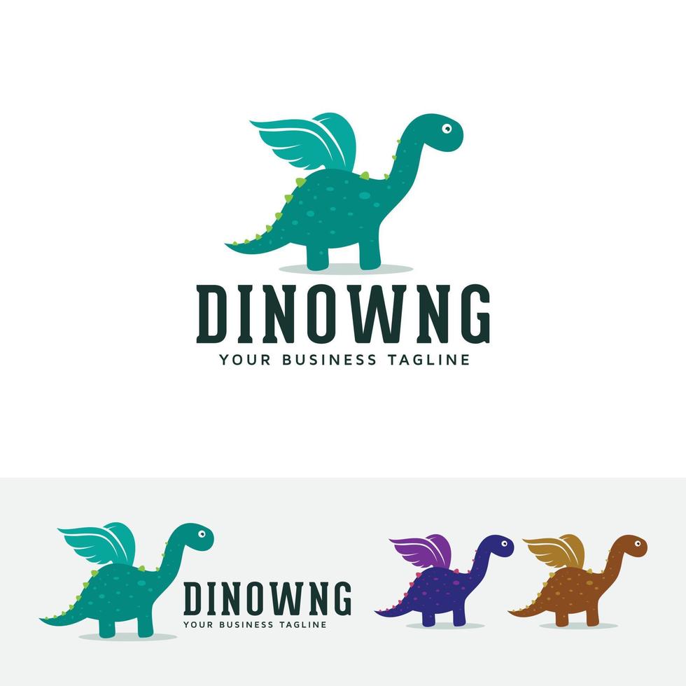 dinosaurus vector logo sjabloon