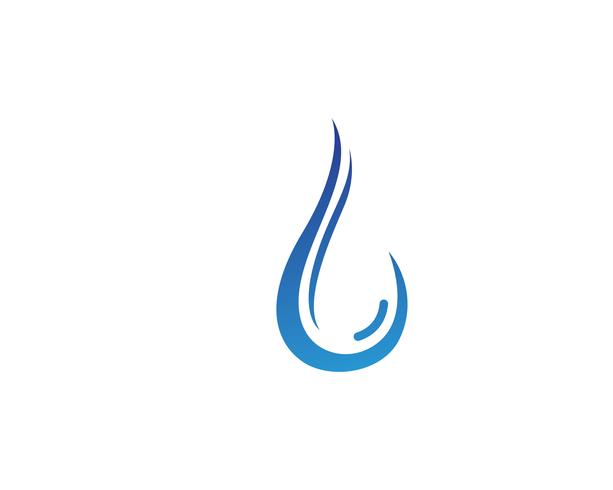 Waterdruppel Logo Template vector illustratieontwerp - Vector