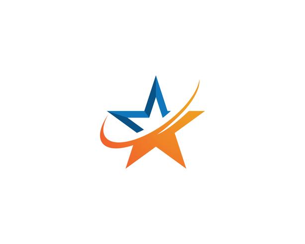 Ster Logo Template vector pictogram illustratie ontwerp
