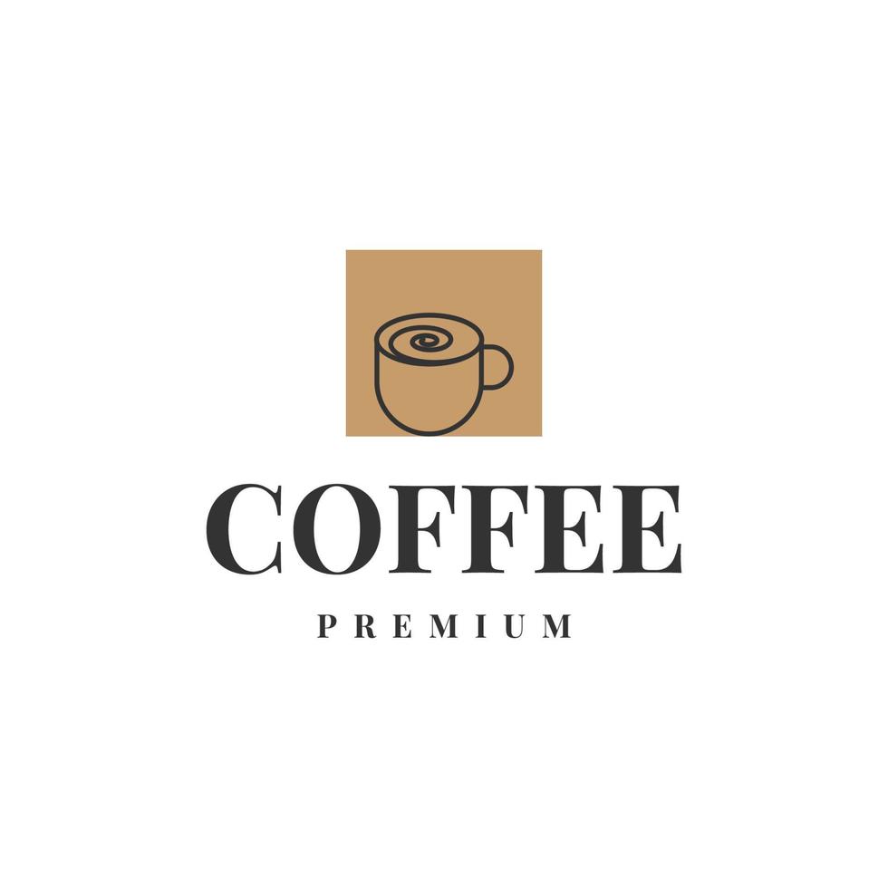 koffie premium logo sjabloonontwerp vector