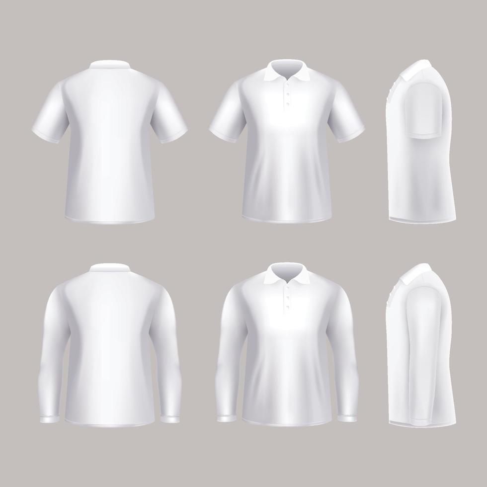 3D-poloshirtmodel vector