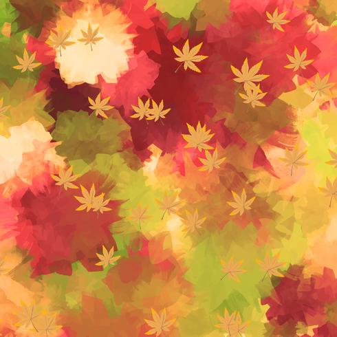 water kleur autum achtergrond vector