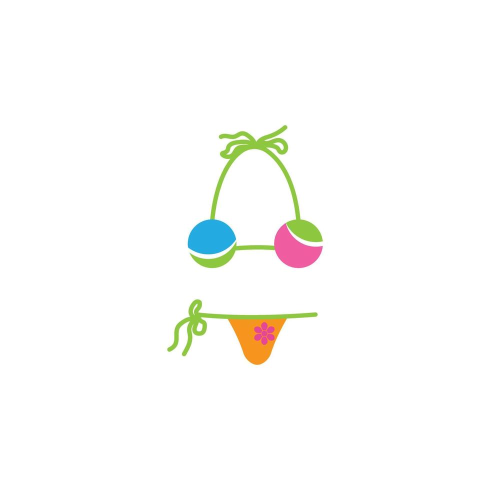 bikini logo's vector sjabloon.