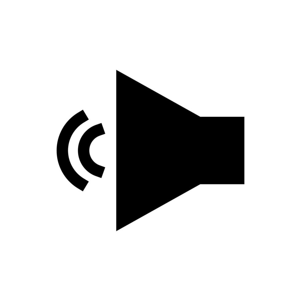 luidspreker volume platte vector pictogram. voor grafisch ontwerp, logo, website, sociale media, mobiele app, eps 10