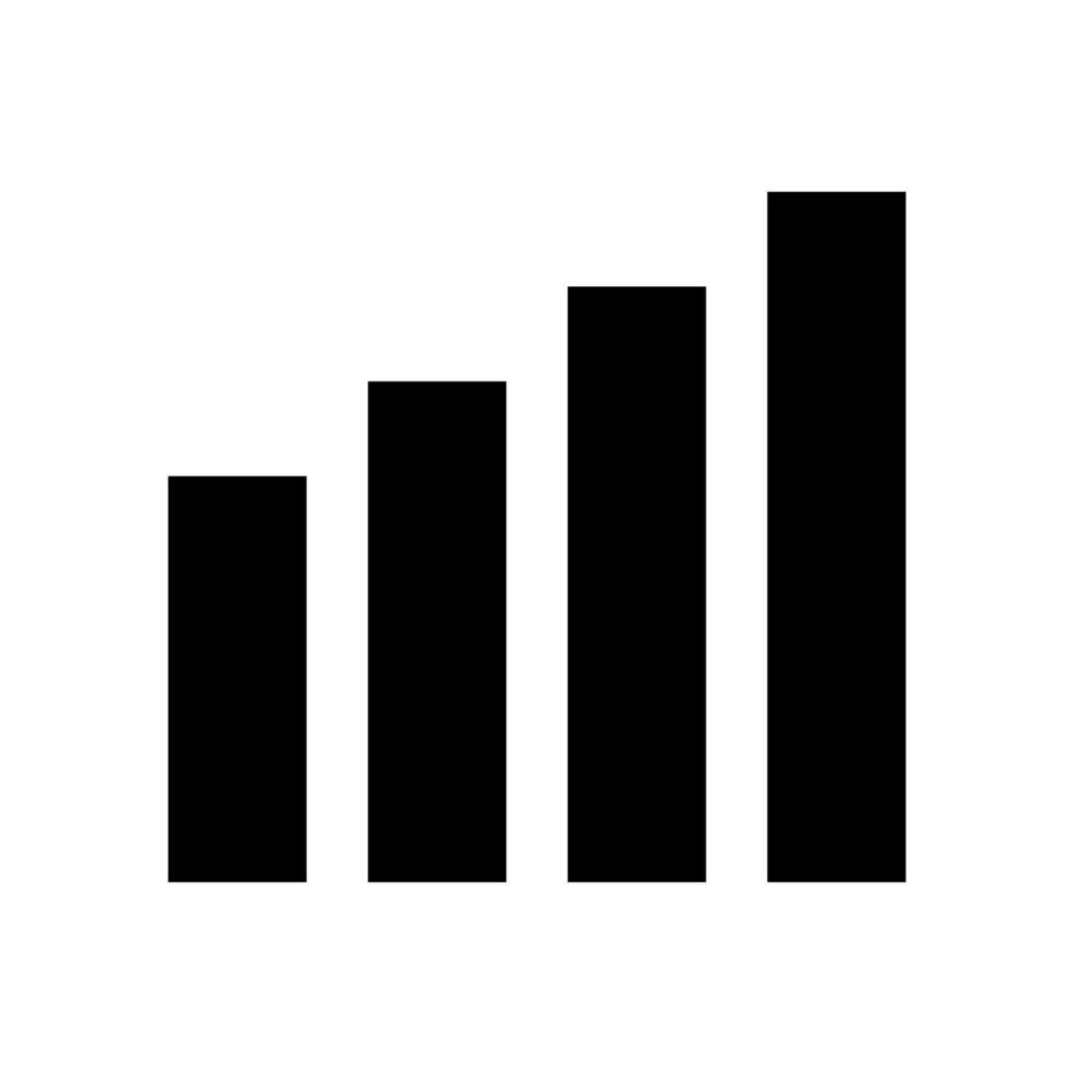 signaalpictogram plat 4g pictogram logo vector