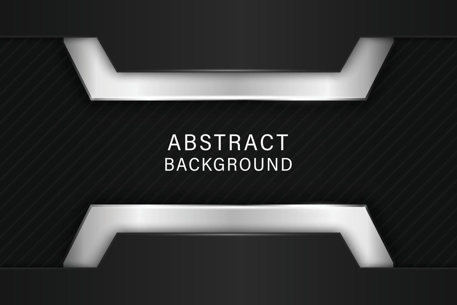 vector grijze abstracte dimensie op donkere gestreepte achtergrond. realistische overlap laag textuur ontwerpelement.