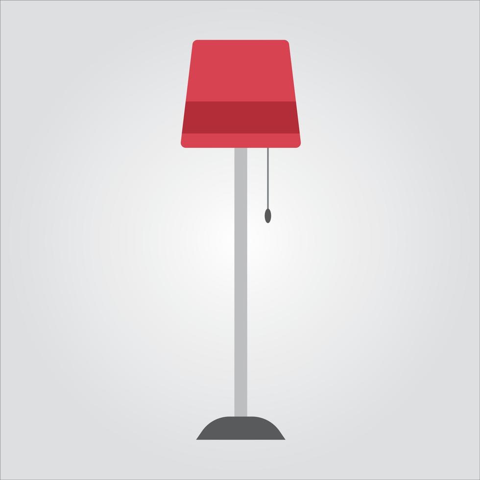 geïsoleerde kleur staande lamp pictogram schaalbare vectorafbeelding vector