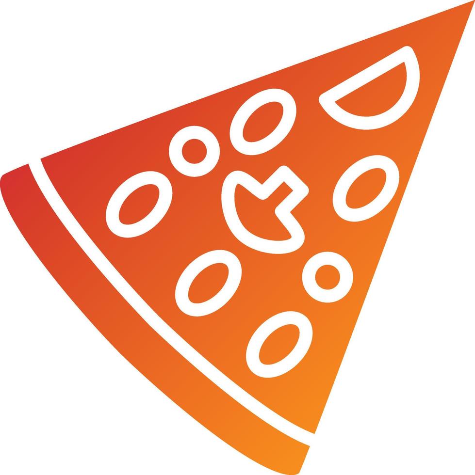 pizza slice pictogramstijl vector