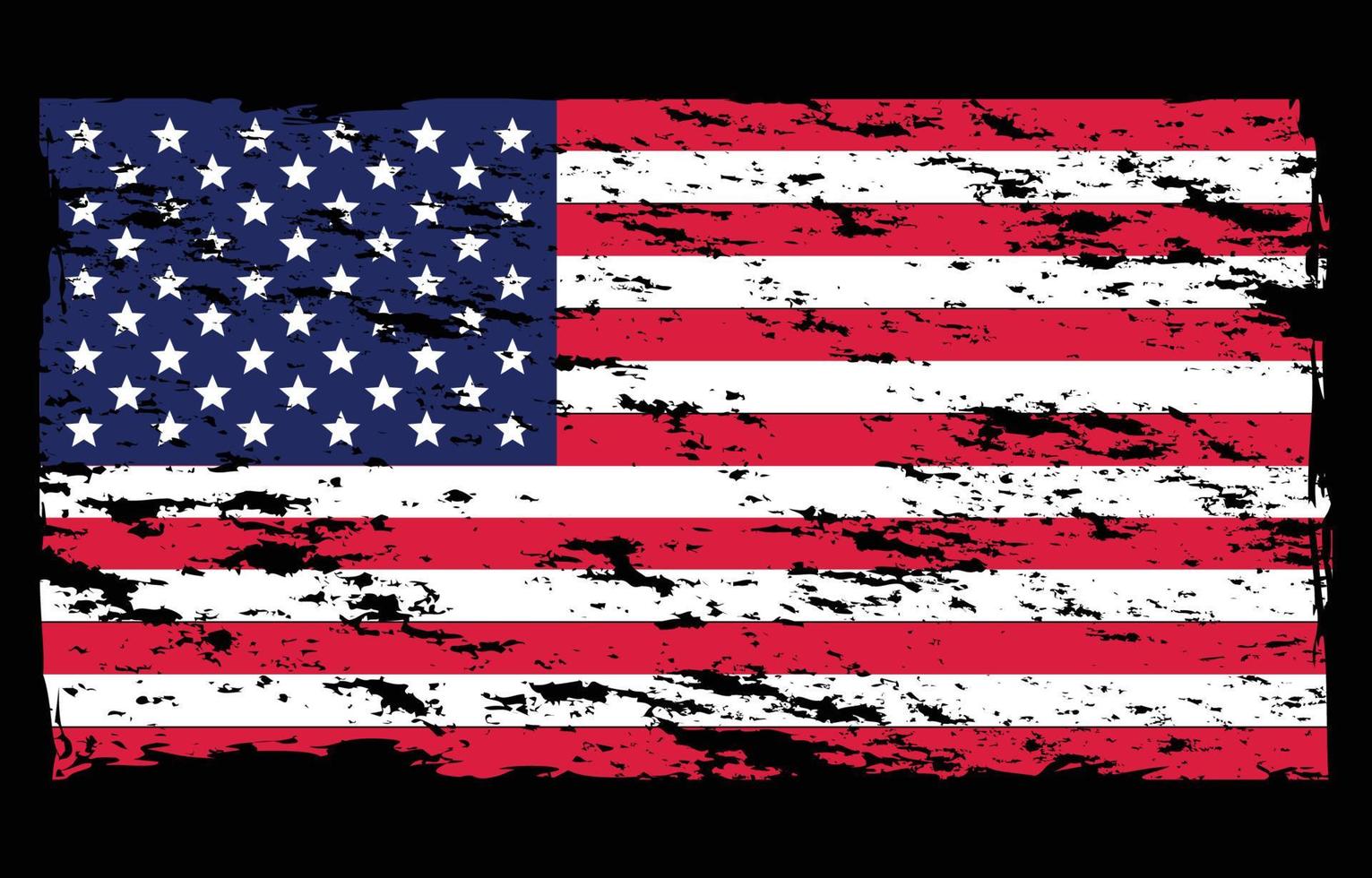 noodlijdende verenigde staat van amerika vlag achtergrond vector