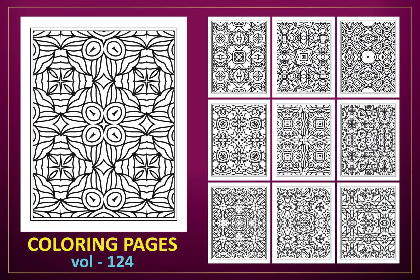 mandalapatroon met zwart-witte kleur. zwart-wit kleurboek patroon. vector