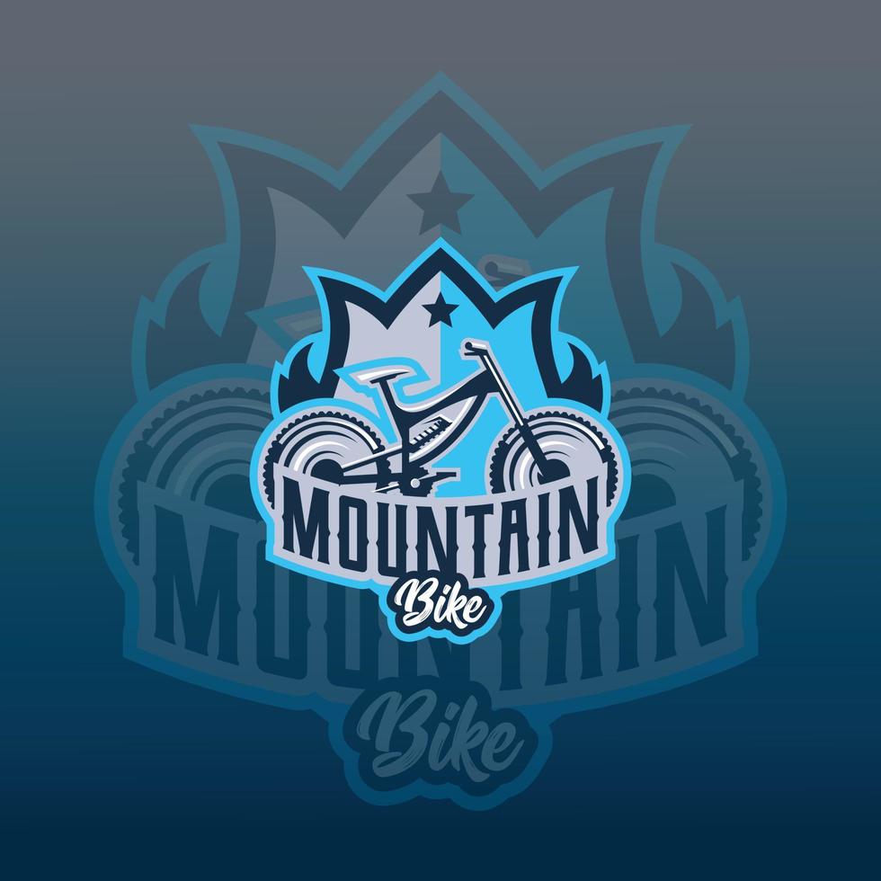mountainbike e-sports gaming logo vector sjabloon. gaming-logo. sport logo ontwerp