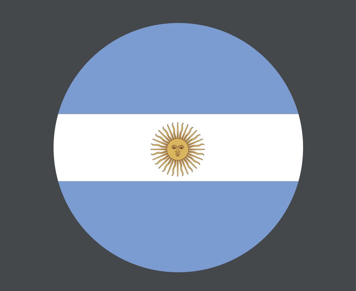 argentinië vlag nationaal amerikaans latine embleem pictogram vector illustratie abstract ontwerp element