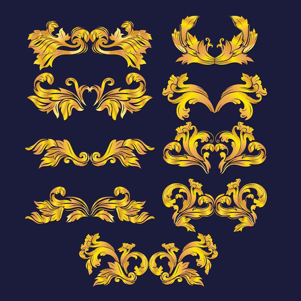 decoraties in Victoriaanse stijl vector