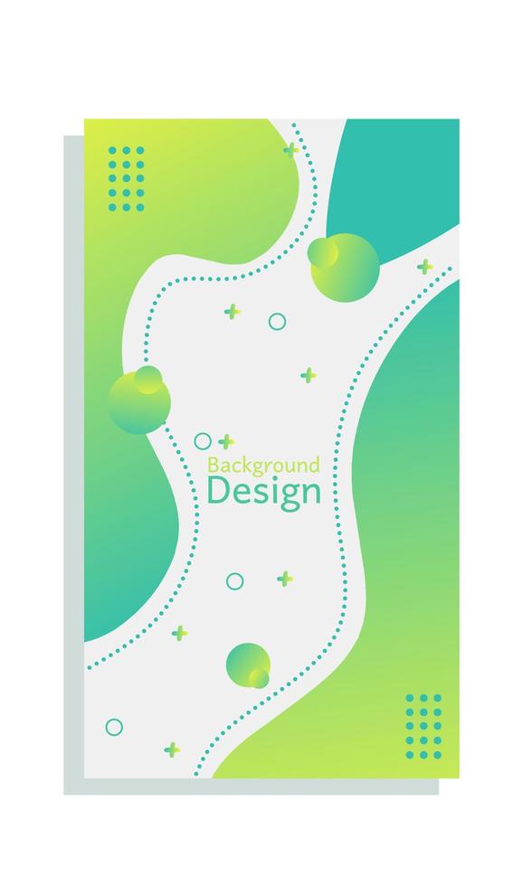 dynamisch stijlbannerontwerp van natuurlijk concept. geelachtig groene en lichtblauwe elementen met vloeibare gradiënt. creatieve illustratie voor poster, web, landing, pagina, omslag, advertentie, groet, kaart vector