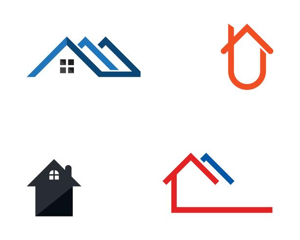 Home-logo en symbool vector