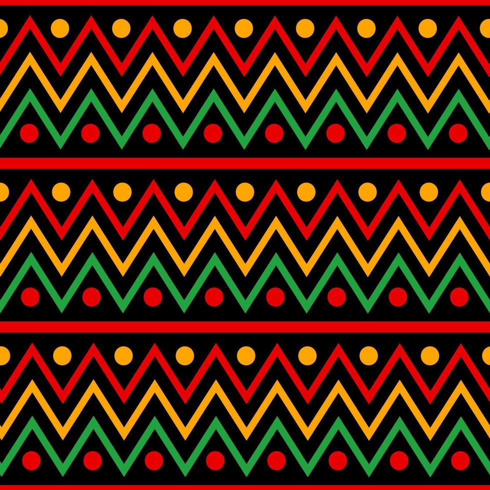 naadloze patroon pan afrikaanse kleur vector