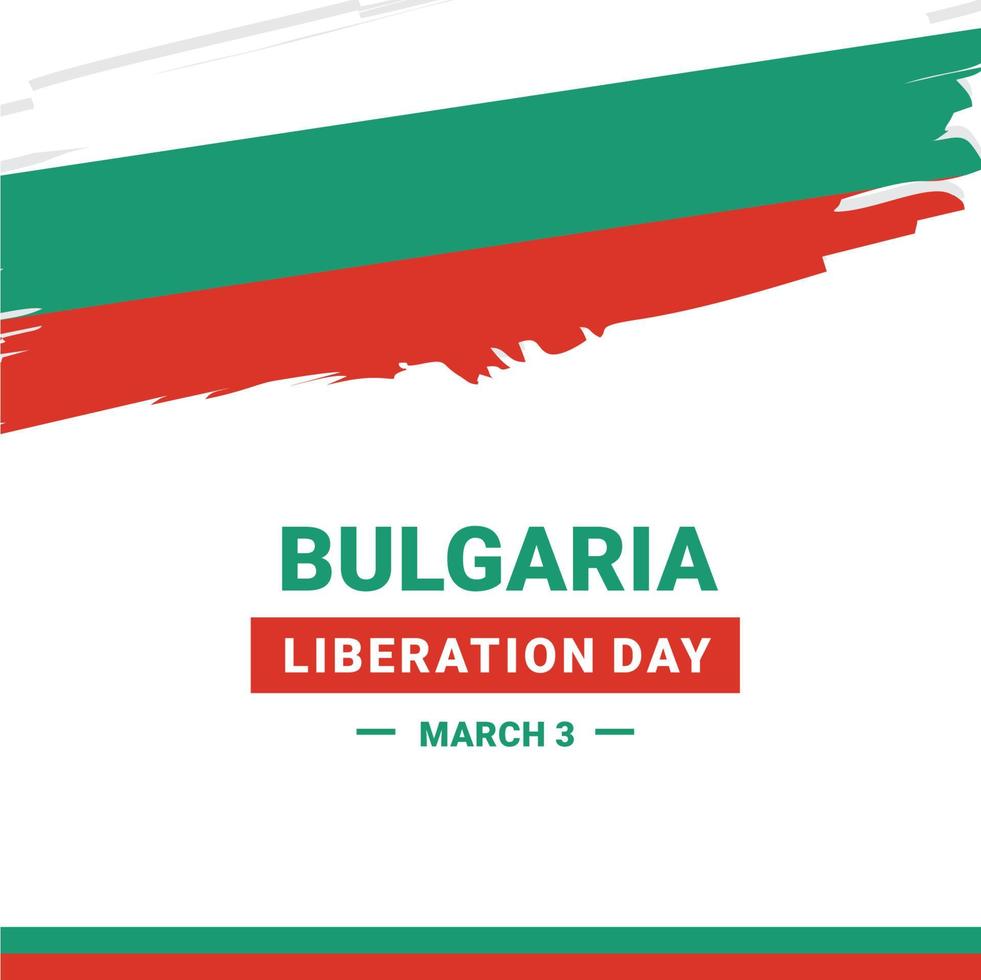 bulgarije bevrijdingsdag vector