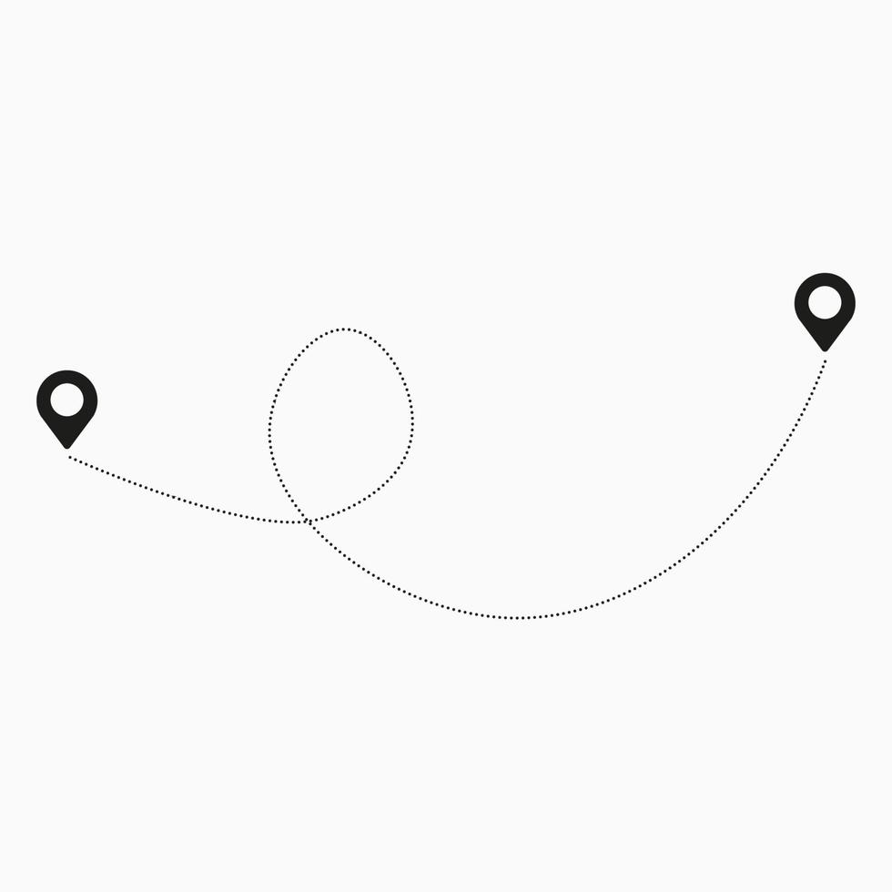 route locatie pictogrammen, vector illustratie geïsoleerd