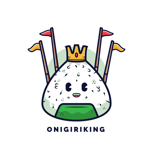 Onigiri Vector-logo vector