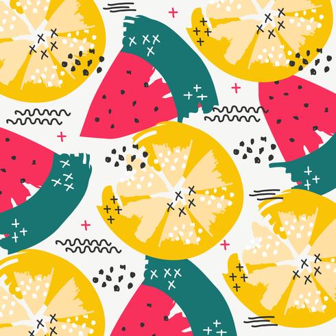 Fruit zomer vector patroon