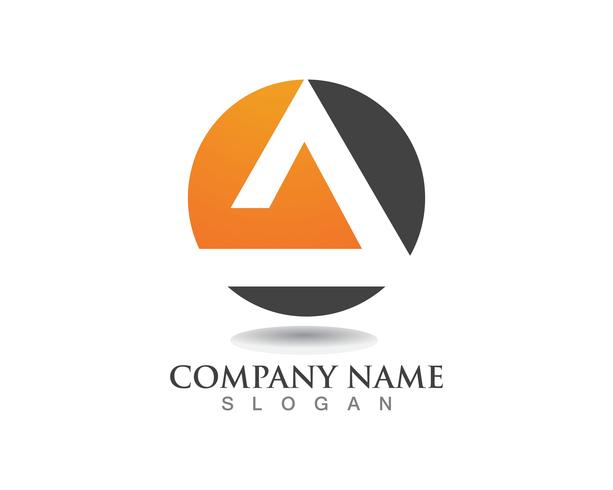 piramide-logo en symbool Business abstract ontwerpsjabloon vector