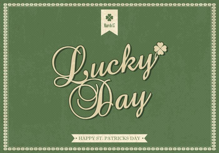 Retro St. Patrick's Day Vector Achtergrond