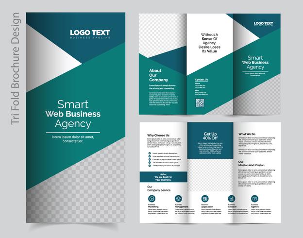 Zakelijke Tri Fold Brochure vector