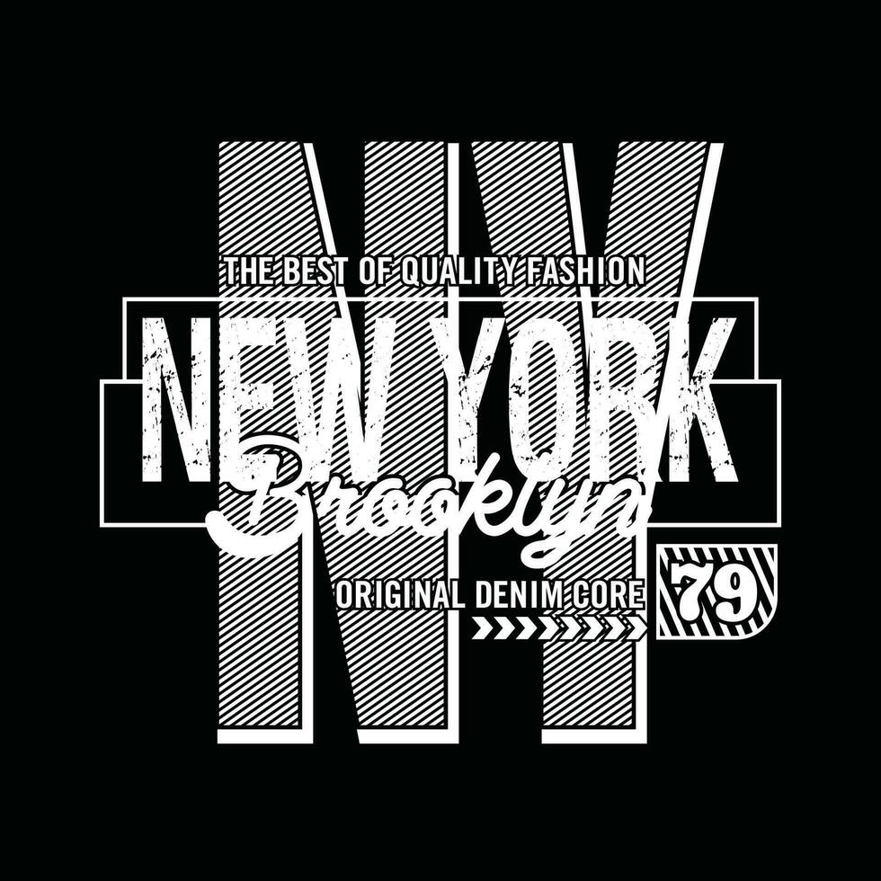 ny new york element van mannenmode en moderne stad in typografie grafisch design.vector illustration.tshirt, kleding, kleding en ander gebruik vector