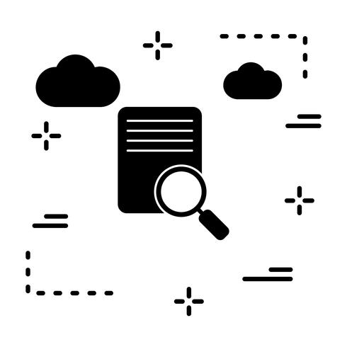 Zoekpictogram vectordocument vector