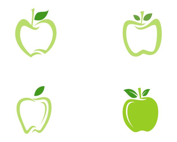 Apple-logo en symbolen vector illustratie pictogrammen app ..