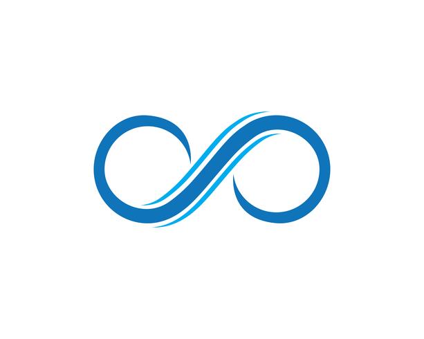 infinity logo en symbool sjabloon pictogrammen app vector