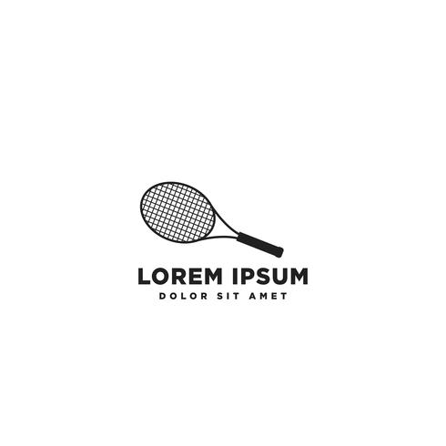 racket logo icon element geïsoleerde vector illustratie element