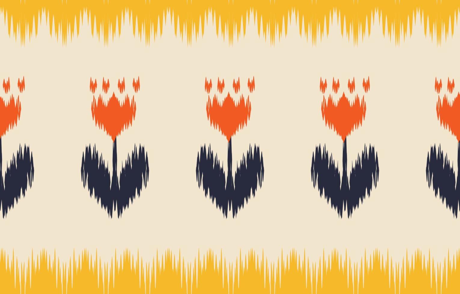mooie etnische abstracte ikat-kunst. naadloze kasuri patroon in tribal, folk borduurwerk en Mexicaanse style.aztec geometrische kunst ornament print.design voor tapijt, behang, kleding, inwikkeling, stof. vector