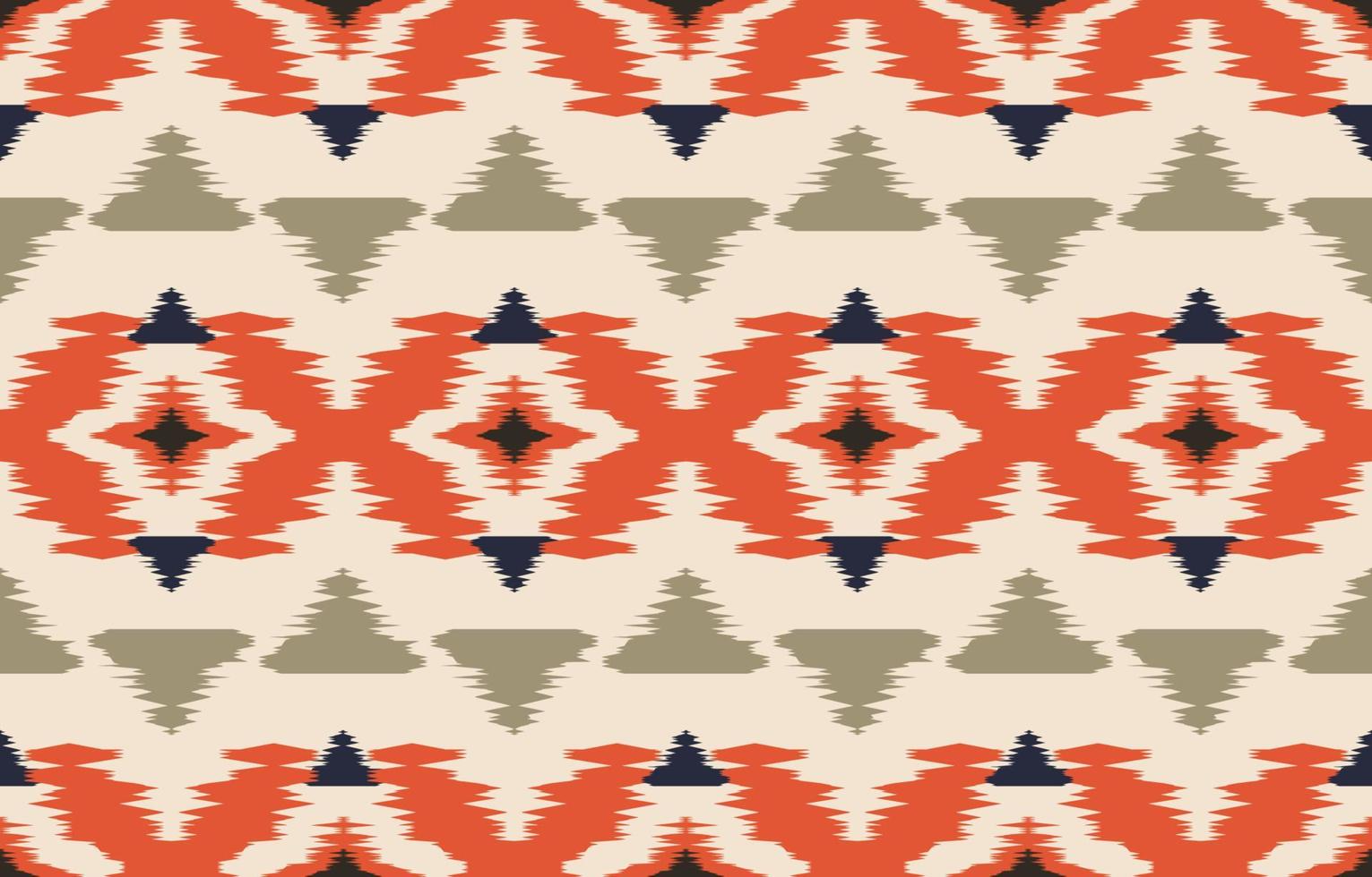 mooie etnische abstracte ikat-kunst. naadloos patroon in tribal, volksborduurwerk en Mexicaanse stijl. Azteekse geometrische kunst ornament print. ontwerp voor tapijt, behang, verpakking, stof, hoes. vector