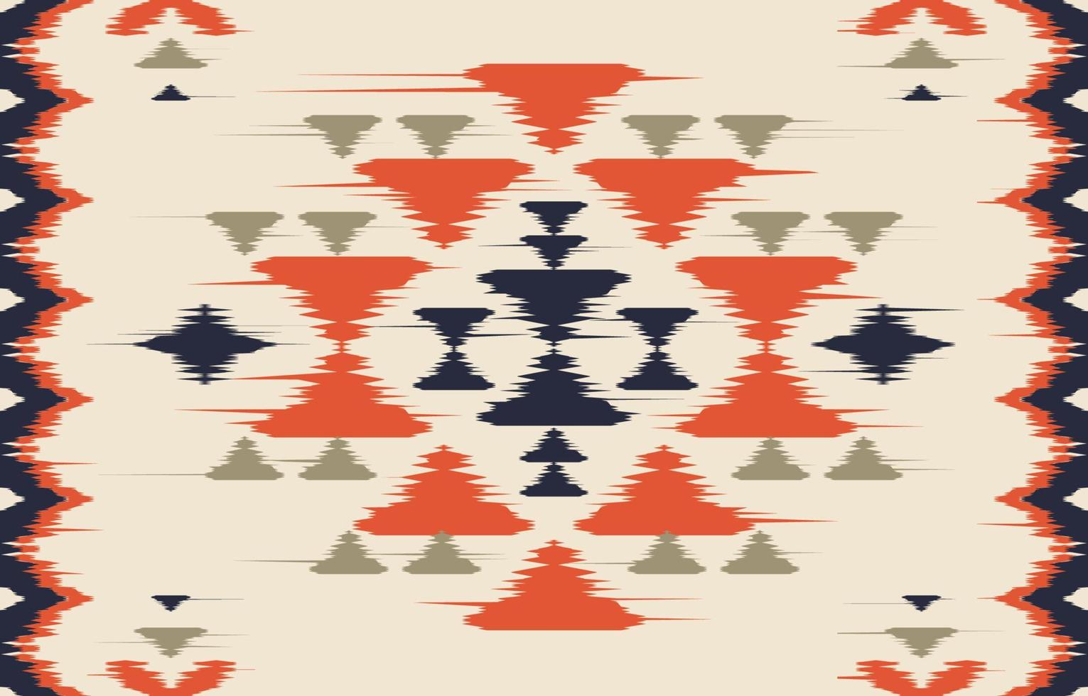 mooie etnische abstracte ikat-kunst. naadloos patroon in tribal, volksborduurwerk en Mexicaanse stijl. Azteekse geometrische kunst ornament print. ontwerp voor tapijt, behang, verpakking, stof, hoes. vector