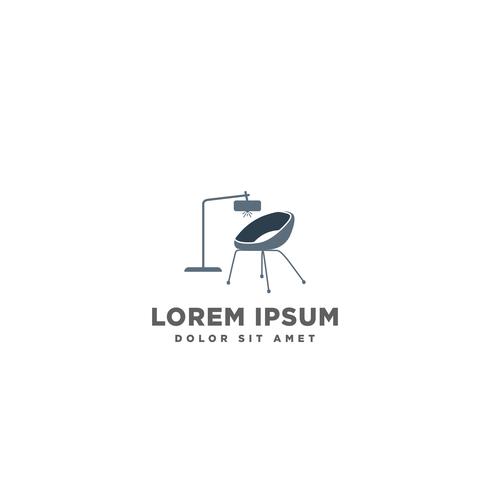 sofa stoel logo meubelen ontwerp vector illustratie pictogram element