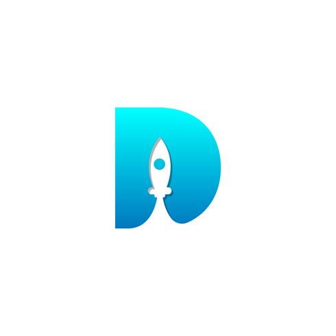 letter D creatieve logo sjabloon vector illustrator