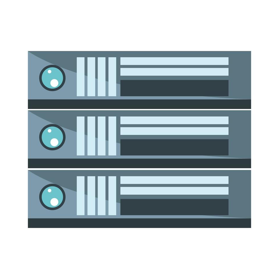 pictogram gegevensserver vector