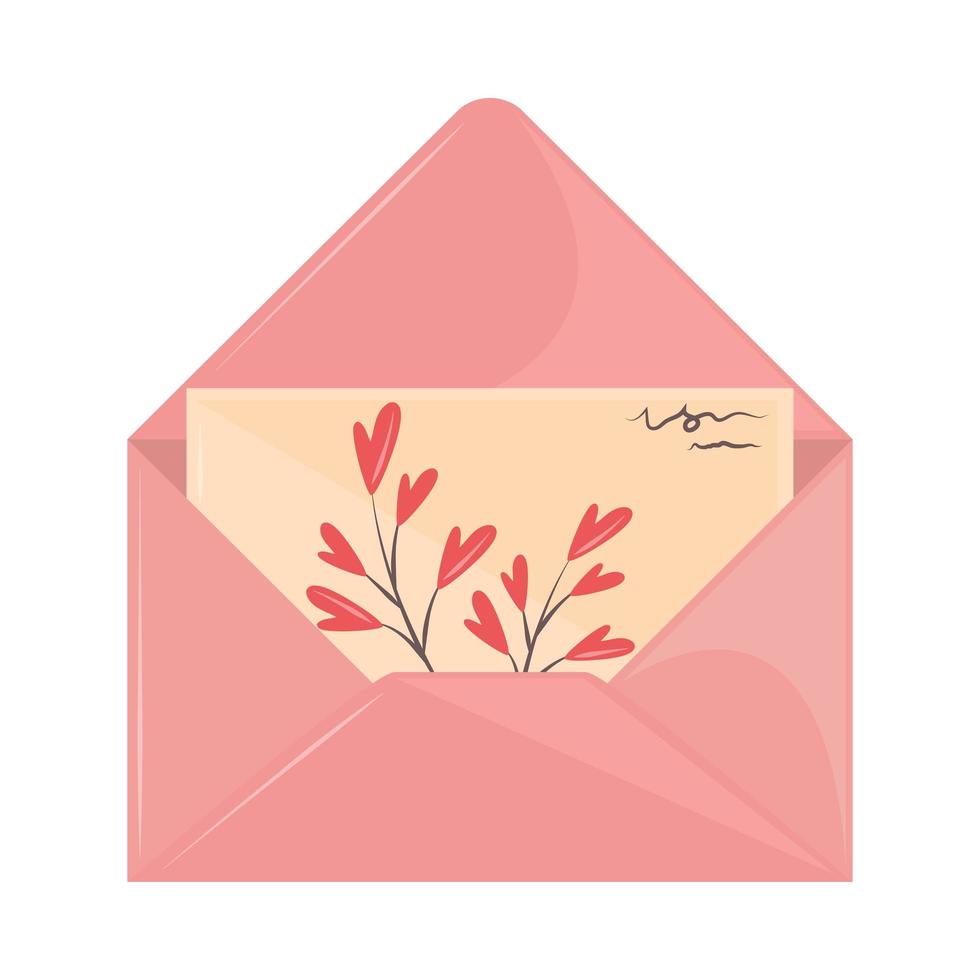 open envelop en brief vector