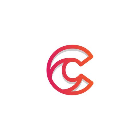 Letter C Set Logo sjabloon vector illustratie klaar gebruik voor technologie