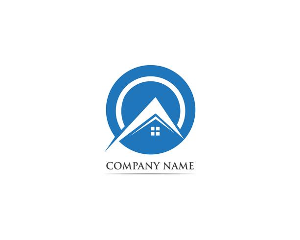 Home-logo en symbool vector