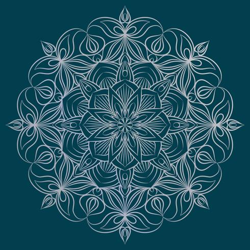 Vector Mandala-ornament. Vintage decoratieve elementen. Oosters rond patroon. Islam, Arabisch, Indiaas, Turks, pakistan, Chinees, Ottomaanse motieven. Hand getekend floral achtergrond.