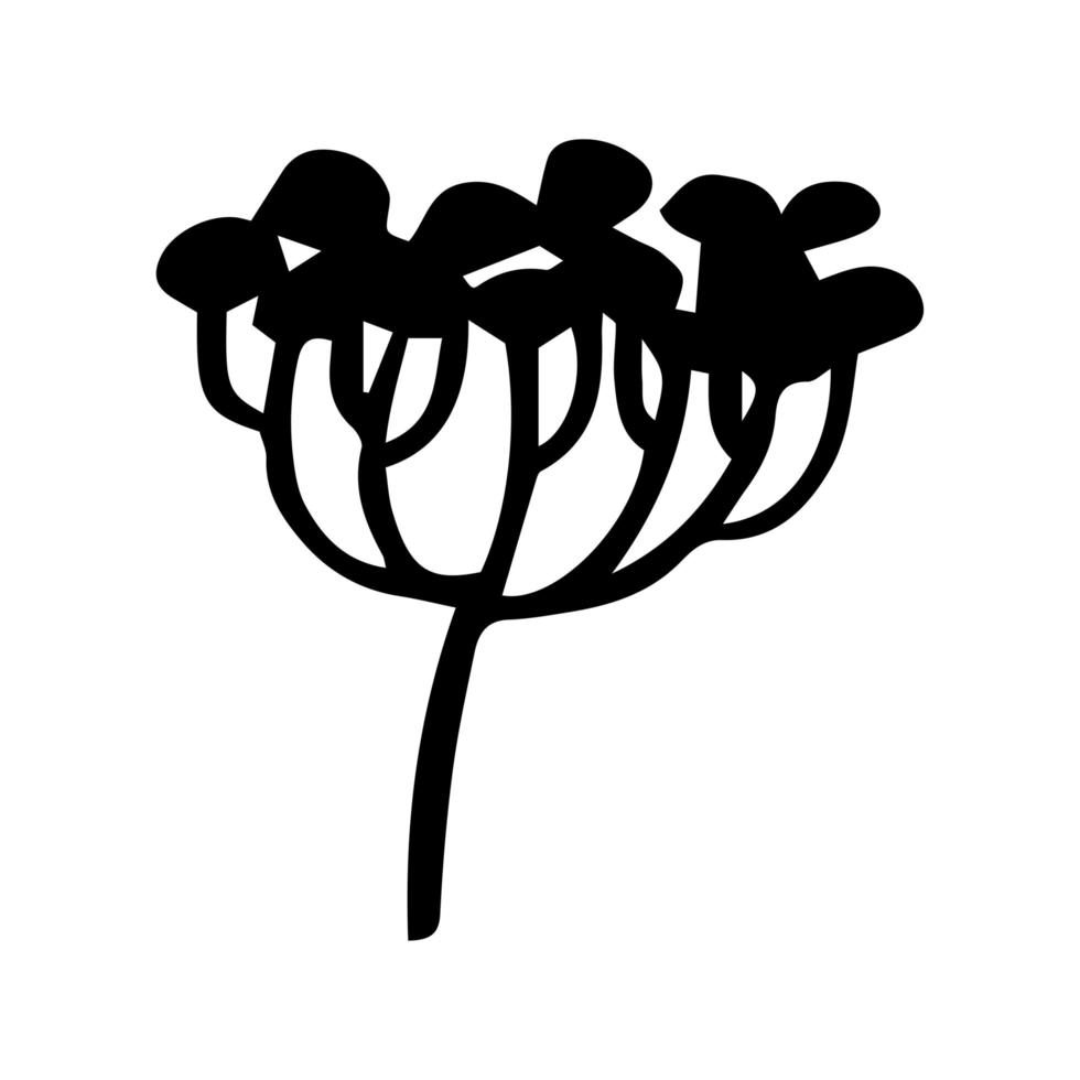bloem overzicht teken vector