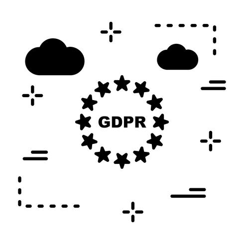 Vector GDPR-symbool Privacypictogram