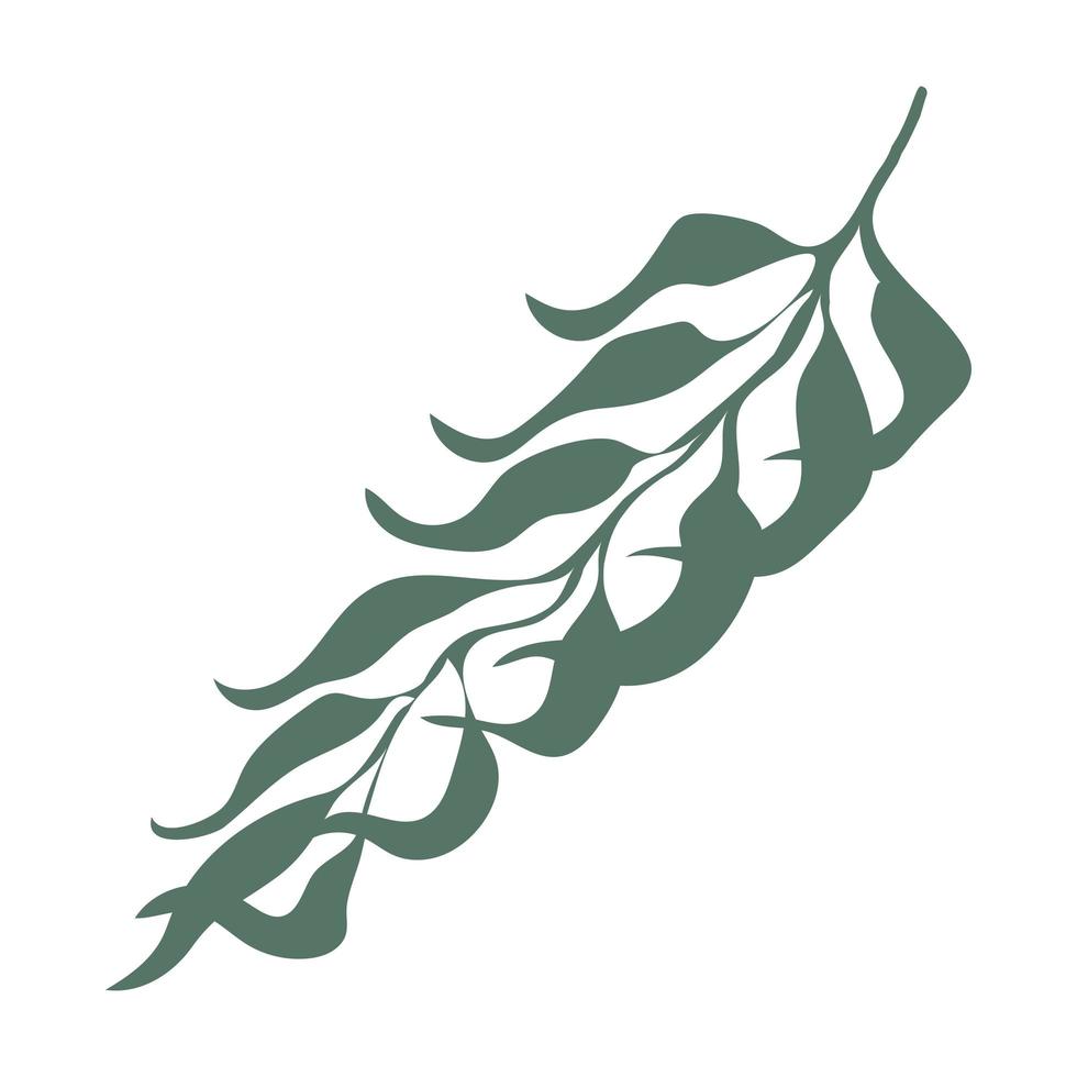 palm drie blad illustratie vector