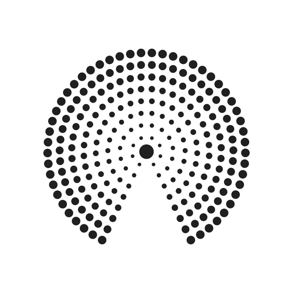 halftoon cirkelframe vector ontwerp