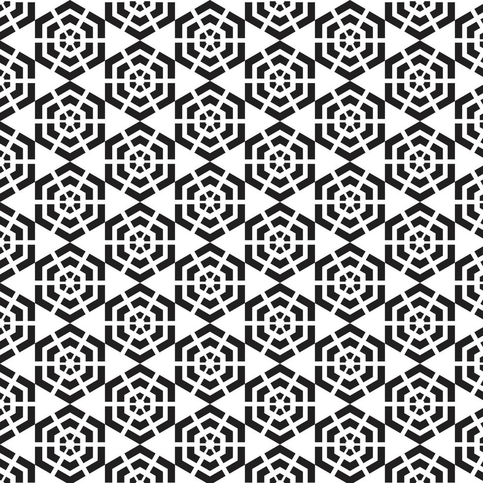 zeshoekig geometrisch patroon vector