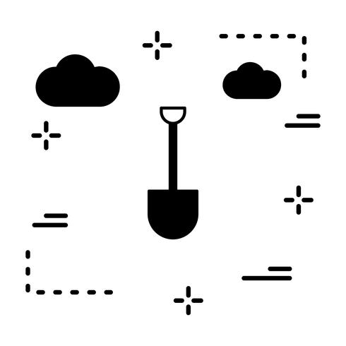 Vector schop pictogram