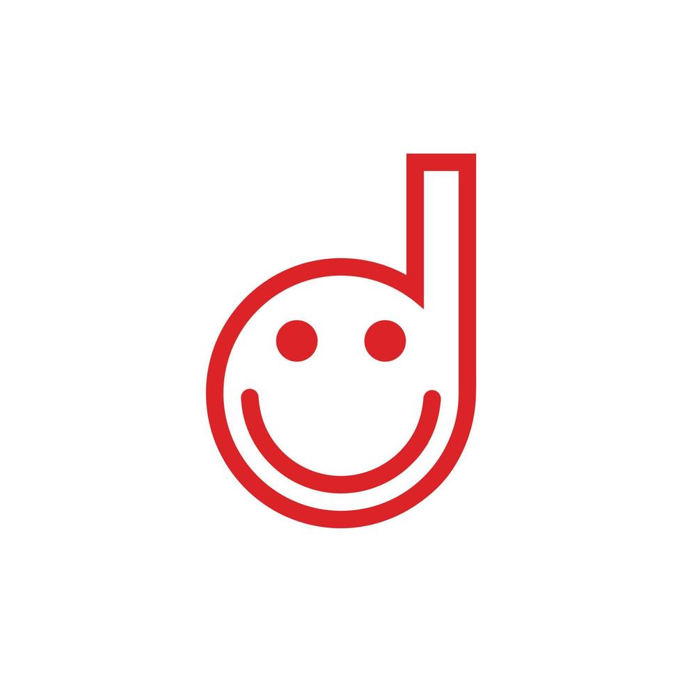 pop logo met d letter vector
