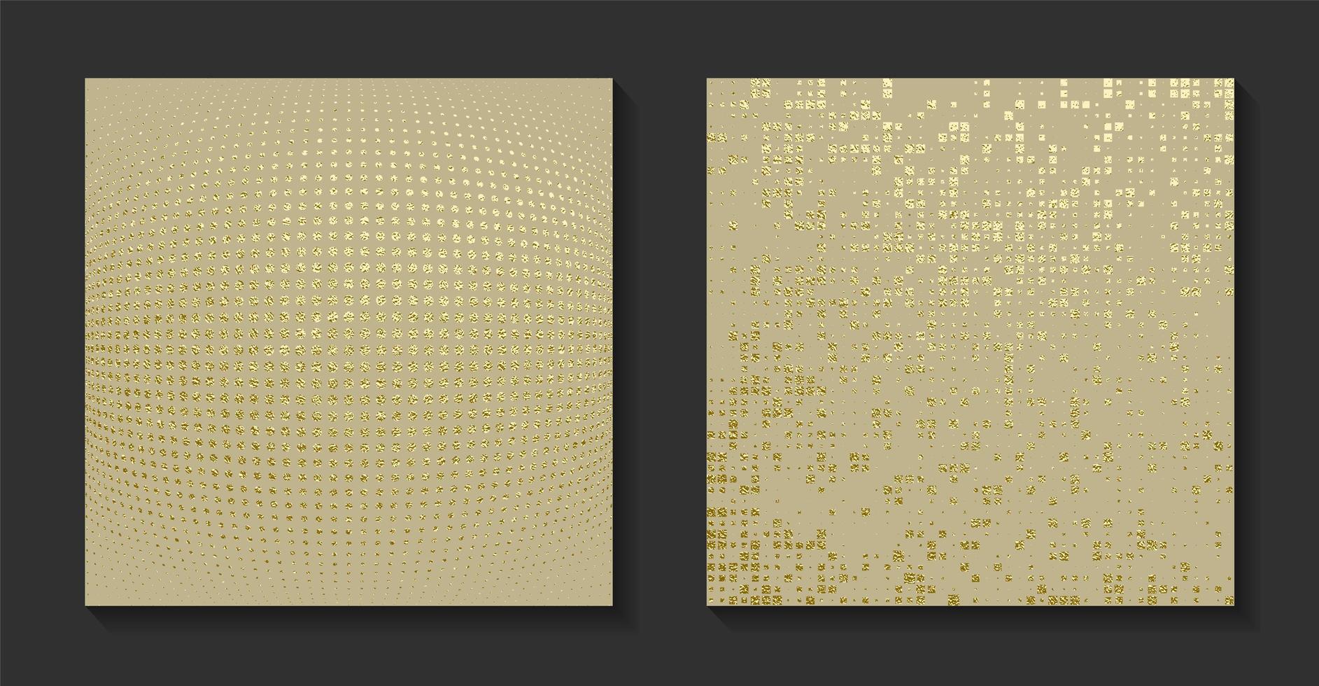 gouden luxe achtergronden instellen. vintage vectorillustratie. vector